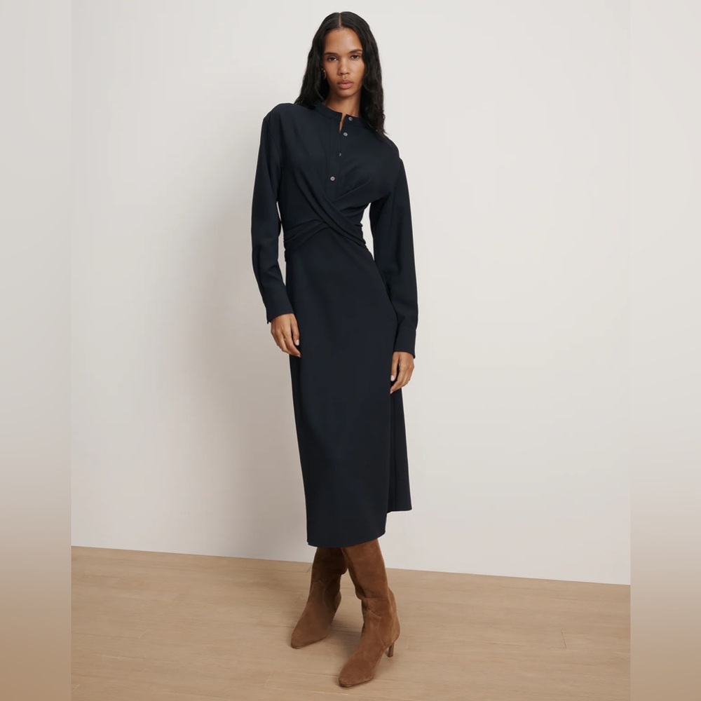 Veronica Beard ellers dress 10 nwt navy shirtdress $598 nwt